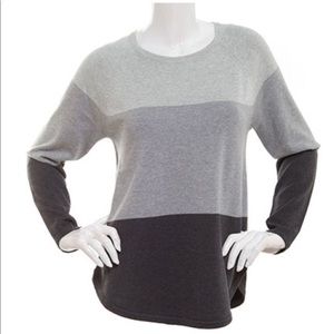 SOLD NWT grey color block sweater